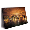 Led Wandbild Manhatten Bei Sonnenuntergang Querformat Produktvorschau Seitlich