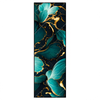 Led Wandbild Marmor Blueten In Tuerkis Gold Schmal Produktvorschau Frontal