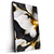 Led Wandbild Marmor Blueten In Weiss Gold Hochformat Produktvorschau Seitlich