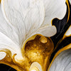 Led Wandbild Marmor Blueten In Weiss Gold Panorama Zoom