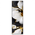 Led Wandbild Marmor Blueten In Weiss Gold Schmal Produktvorschau Frontal