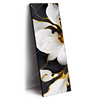 Led Wandbild Marmor Blueten In Weiss Gold Schmal Produktvorschau Seitlich