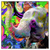 Led Wandbild Moderner Bunter Elefant No 2 Quadrat Produktvorschau Frontal