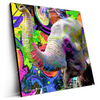Led Wandbild Moderner Bunter Elefant No 2 Quadrat Produktvorschau Seitlich