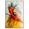 Led Wandbild Mohnblume Im Farbnebel Hochformat Produktvorschau Frontal