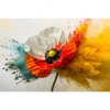 Led Wandbild Mohnblume Im Farbnebel Querformat Motivvorschau