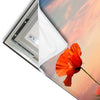 Led Wandbild Mohnblumenfeld Bei Sonnenuntergang Hochformat Materialvorschau