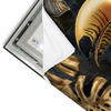 Led Wandbild Monstera Und Tukan Gold Querformat Materialvorschau