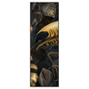 Led Wandbild Monstera Und Tukan Gold Schmal Produktvorschau Frontal