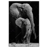 Led Wandbild Mutter Baby Elefant Hochformat Produktvorschau Frontal