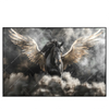 Led Wandbild Mystisches Pferd Mit Fluegeln Querformat Produktvorschau Frontal