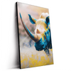 Led Wandbild Nashorn Farben Der Wildness Hochformat Produktvorschau Seitlich