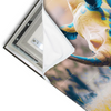 Led Wandbild Nashorn Farben Der Wildness Querformat Materialvorschau