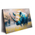 Led Wandbild Nashorn Farben Der Wildness Querformat Produktvorschau Seitlich