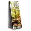 Led Wandbild Natuerlicher Wald Schmal Produktvorschau Seitlich
