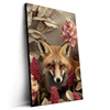 Led Wandbild Naturbild Fuchs Und Blumen Hochformat Produktvorschau Seitlich