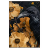 Led Wandbild Naturbild Rabe Blueten Hochformat Produktvorschau Frontal