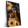 Led Wandbild Naturbild Rabe Blueten Hochformat Produktvorschau Seitlich