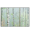 Led Wandbild Nebliger Birkenwald Querformat Produktvorschau Frontal