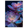 Led Wandbild Neon Sukkulenten Hochformat Produktvorschau Frontal