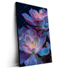 Led Wandbild Neon Sukkulenten Hochformat Produktvorschau Seitlich