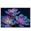 Led Wandbild Neon Sukkulenten Querformat Produktvorschau Frontal