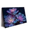 Led Wandbild Neon Sukkulenten Querformat Produktvorschau Seitlich