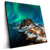 Led Wandbild Nordlichter Quadrat Produktvorschau Seitlich