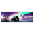 Led Wandbild Nordlichter Ueber Einem Holzhaus Panorama Produktvorschau Frontal