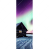 Led Wandbild Nordlichter Ueber Einem Holzhaus Schmal Motivvorschau