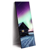 Led Wandbild Nordlichter Ueber Einem Holzhaus Schmal Produktvorschau Seitlich