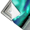 Led Wandbild Nordlichter Und Schlittenhunde Hochformat Materialvorschau