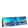 Led Wandbild Nordlichter Und Schneebedeckte Berge Panorama Produktvorschau Seitlich