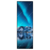 Led Wandbild Nordlichter Und Schneebedeckte Berge Schmal Produktvorschau Frontal