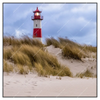 Led Wandbild Nordsee Leuchtturm Quadrat Produktvorschau Frontal