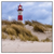 Led Wandbild Nordsee Leuchtturm Quadrat Produktvorschau Frontal