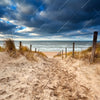 Led Wandbild Nordseekueste Wolken Quadrat Motivvorschau