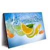 Led Wandbild Obst Unter Wasser Querformat Produktvorschau Seitlich