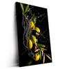 Led Wandbild Oliven Splash Hochformat Produktvorschau Seitlich