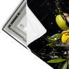 Led Wandbild Oliven Splash Querformat Materialvorschau