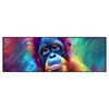 Led Wandbild Orang Utan In Regenbogenfarben Panorama Produktvorschau Frontal