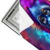 Led Wandbild Orang Utan In Regenbogenfarben Querformat Materialvorschau