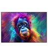 Led Wandbild Orang Utan In Regenbogenfarben Querformat Produktvorschau Frontal