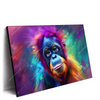 Led Wandbild Orang Utan In Regenbogenfarben Querformat Produktvorschau Seitlich