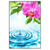 Led Wandbild Orchidee Wassertropfen Hochformat Produktvorschau Frontal