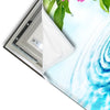 Led Wandbild Orchidee Wassertropfen Quadrat Materialvorschau