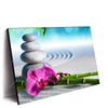 Led Wandbild Orchidee Zensteine Querformat Produktvorschau Seitlich