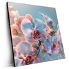 Led Wandbild Orchideenblueten In Pastell Quadrat Produktvorschau Seitlich