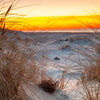 Led Wandbild Ostseestrand Bei Sonnenuntergang Quadrat Zoom