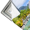 Led Wandbild Palmen Berg Auf Insel Quadrat Materialvorschau